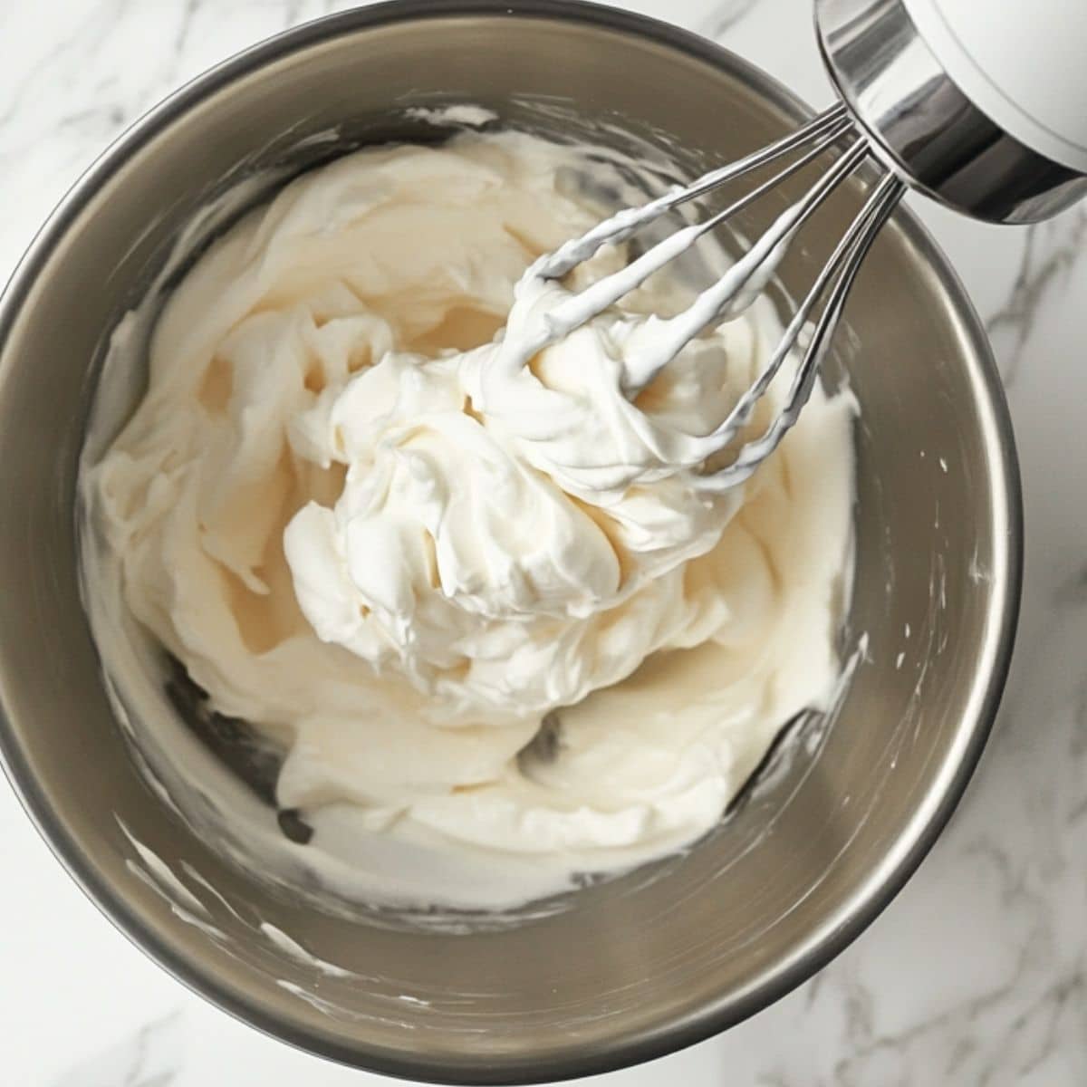 Egg whites whipped to soft peaks for fluffy waffles. Classic diner trick for golden crispness and rise.
