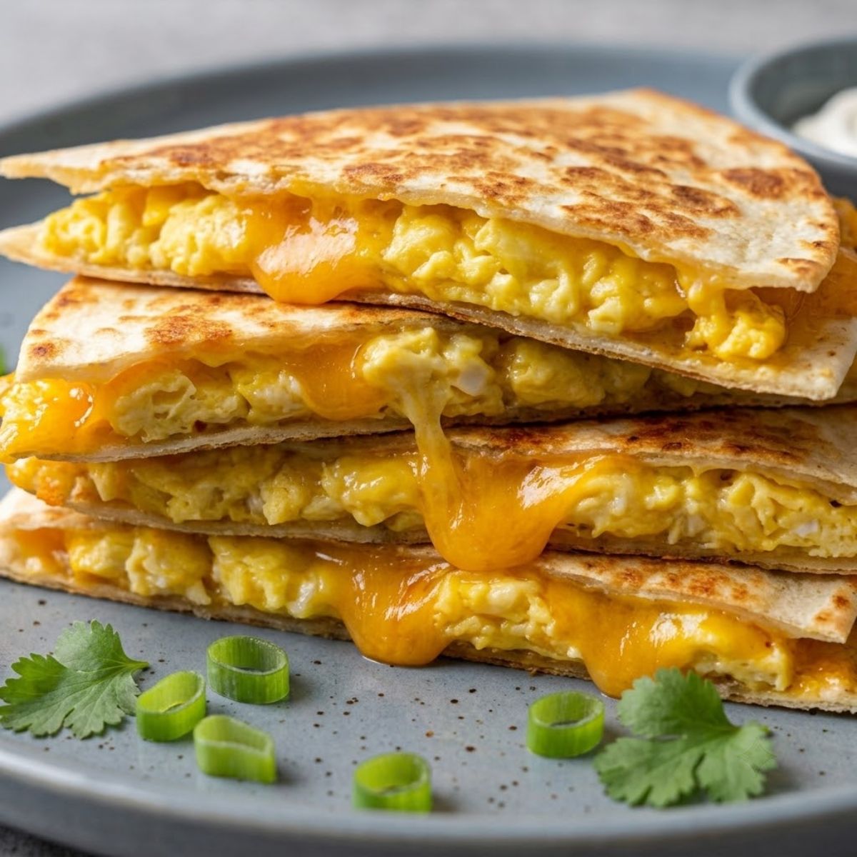 Egg and Cheese Breakfast Quesadillas