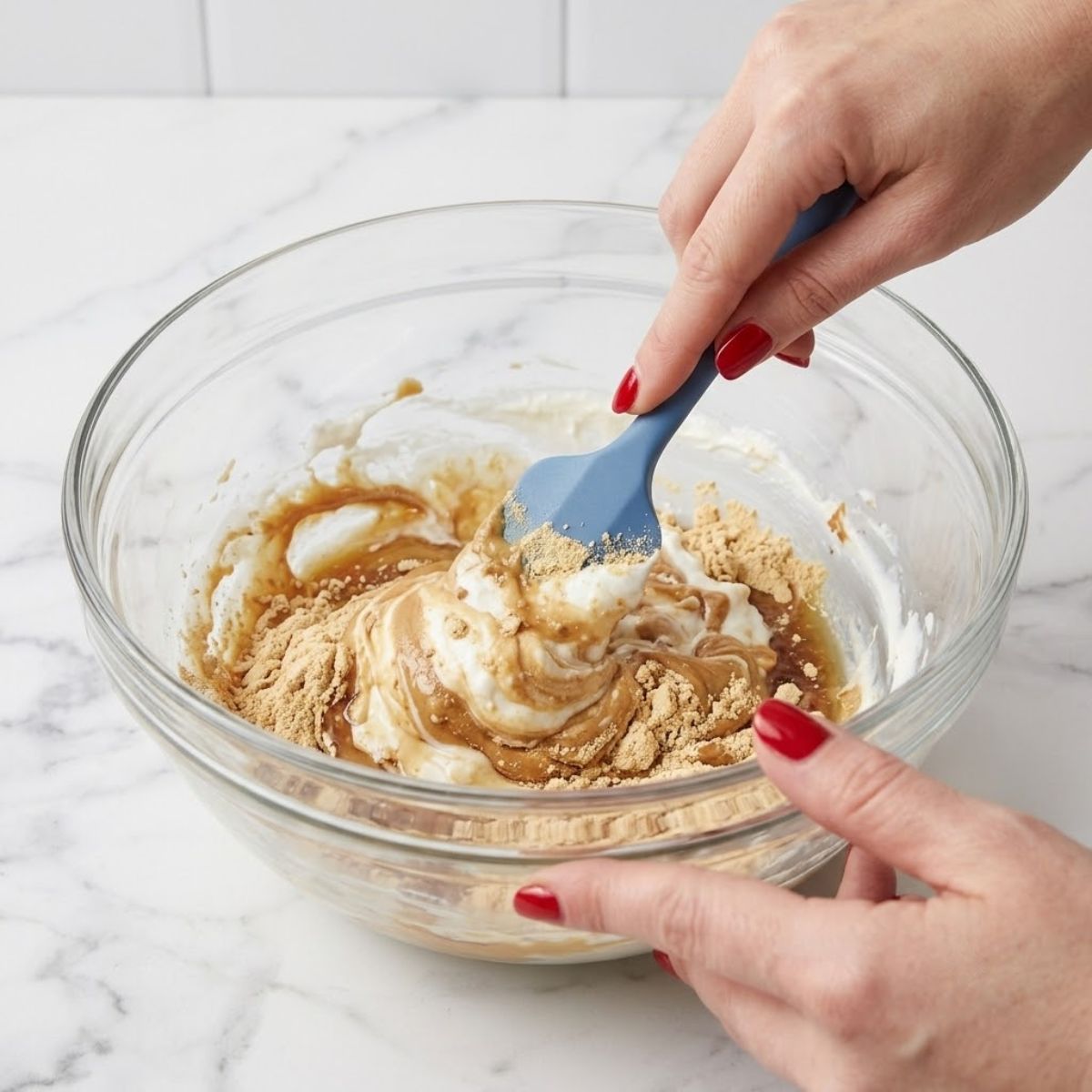 Frozen peanut butter Greek yogurt bites Blend Filling 1