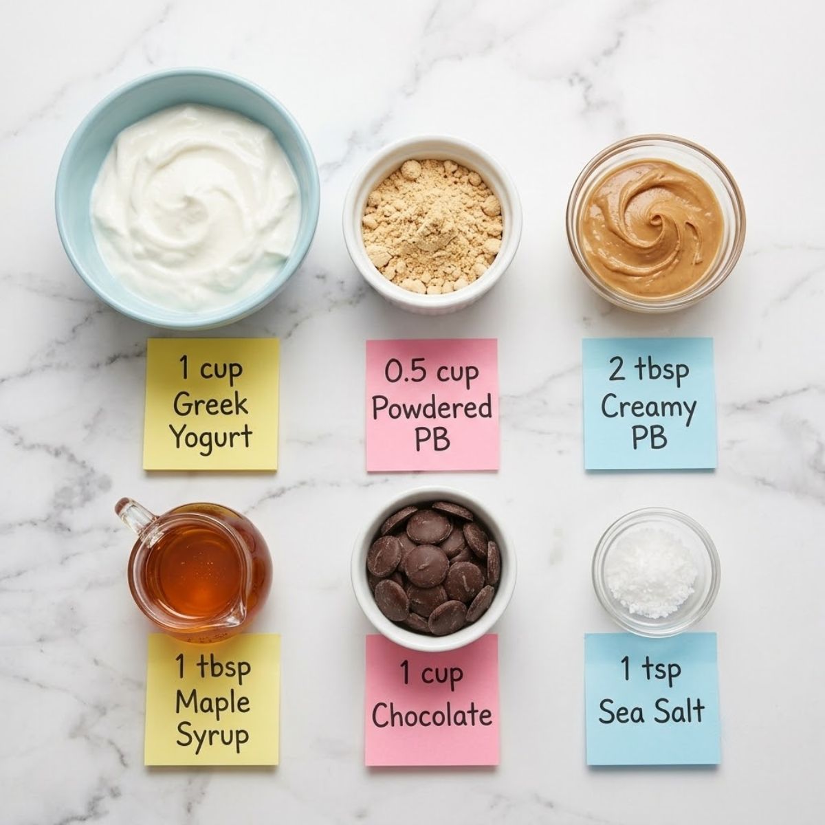 Frozen peanut butter Greek yogurt bites Ingredients