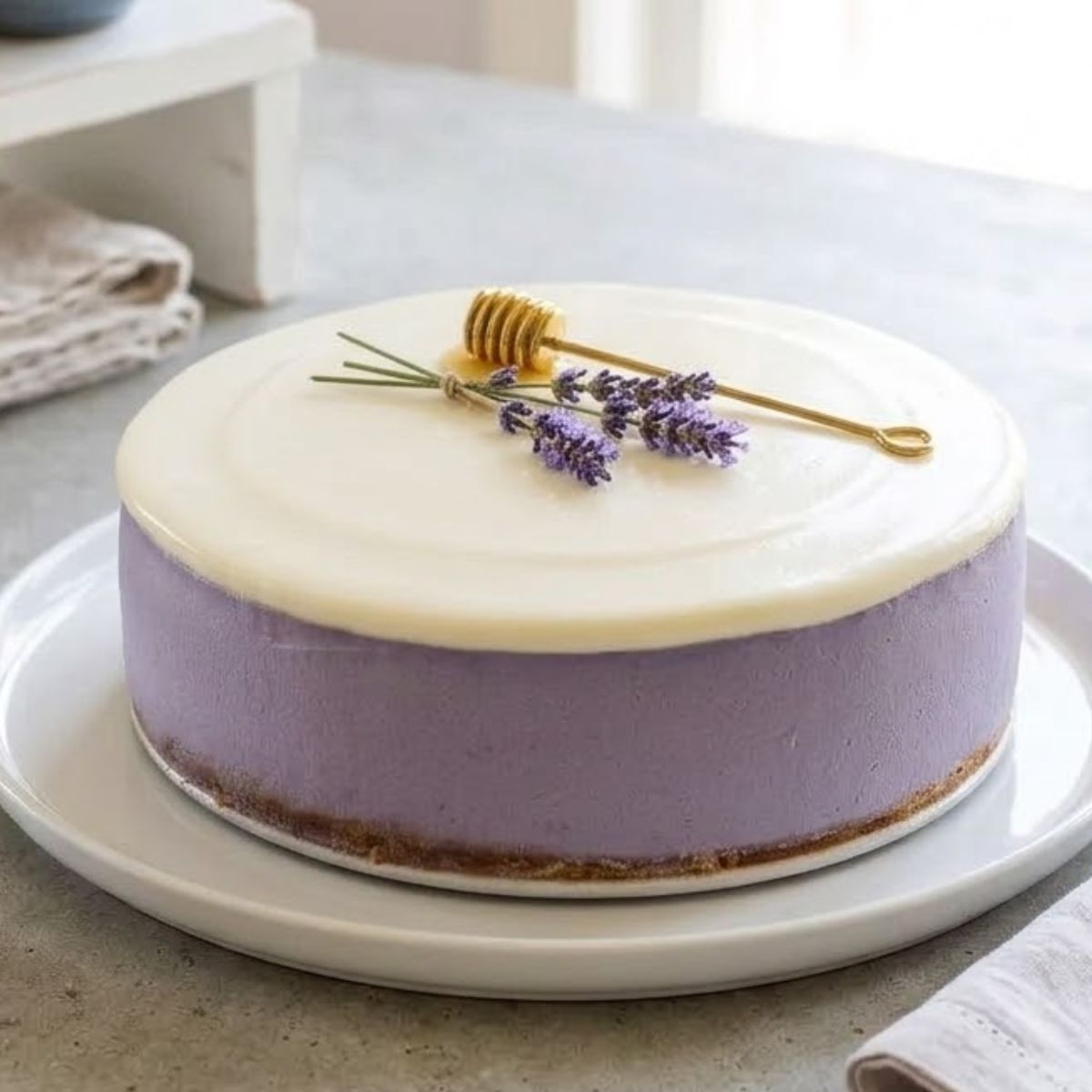 Honey Lavender Cheesecake