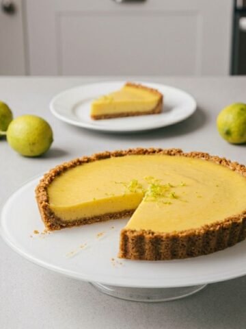 Italian Lemon Custard Cake Final Dish
