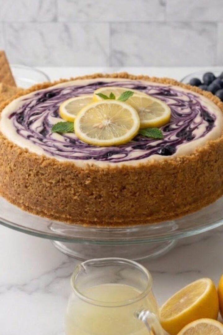 Lemon Blueberry Cheesecake Swirl
