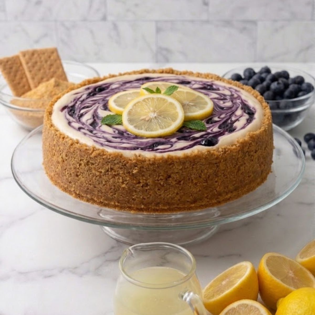 Lemon Blueberry Cheesecake Swirl